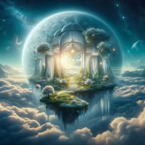 Floating Garden Above the Clouds