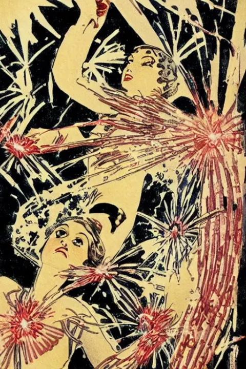 Anatomical Illustration of Fireworks