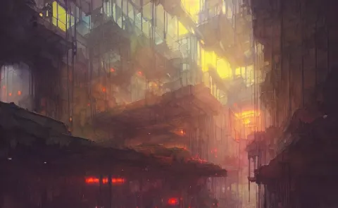 Subterranean City Amazing Composition