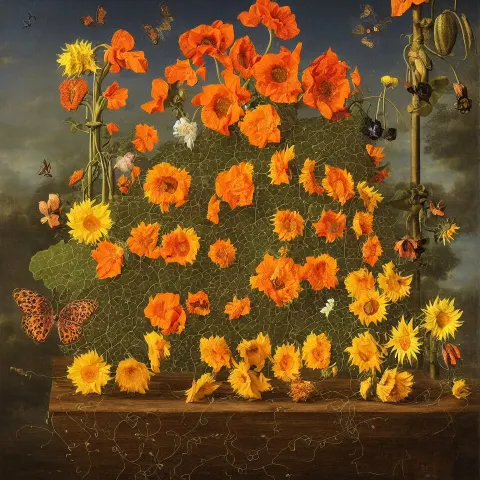 Dutch Golden Age Bizarre Nasturtium