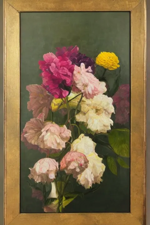 Oil Painting of a Neglected Flower