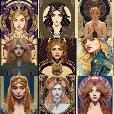 Front Facing Symmetrical Centered Portrait