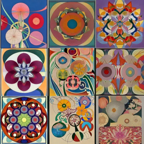 Flower ( ( Art Nouveau ) ) ( ( Bauhaus ) )