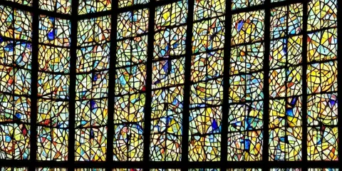 Stained Glass Windows in a Building Designed