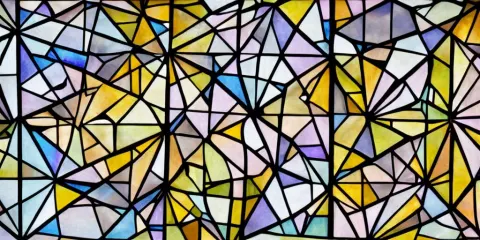 Stained Glass Window Cathedrals Designed by Escher