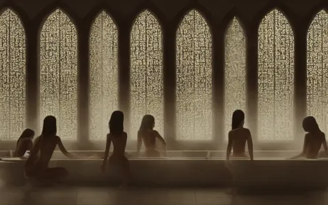 “ Women Sitting in a Hammam Bathhouse