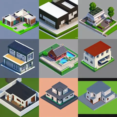 Isometric Modern House