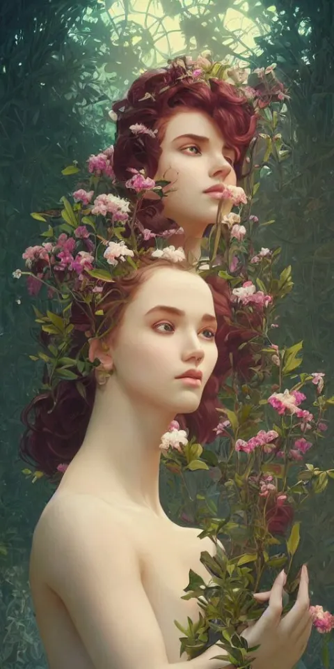 Surreal Beautiful Young Woman