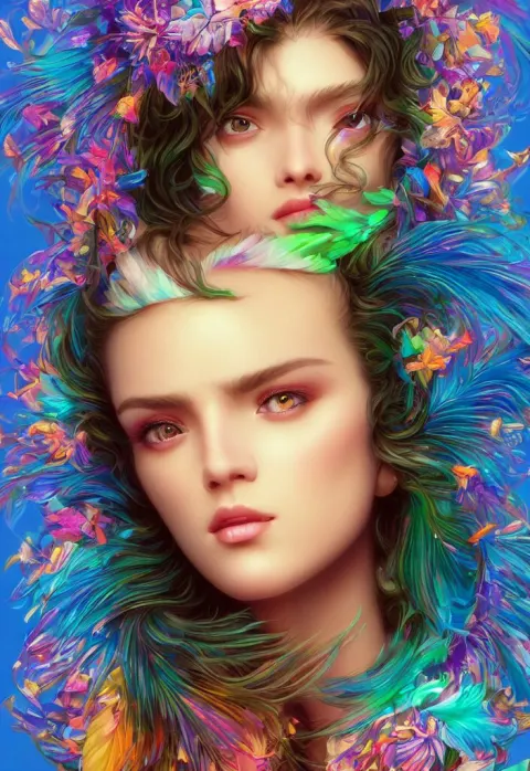 Young Woman Detailed Gorgeous Face