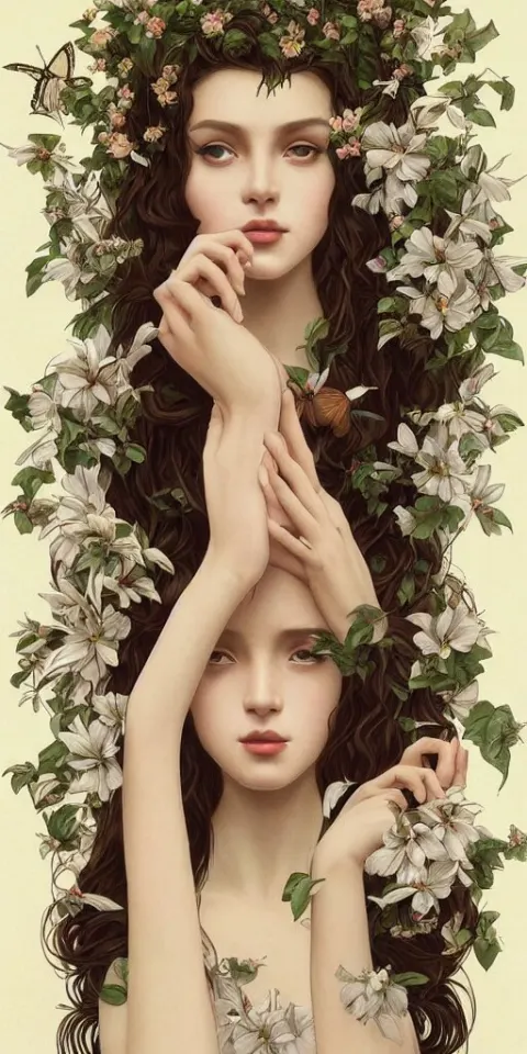 Surreal Tree Maiden Angelic Wings