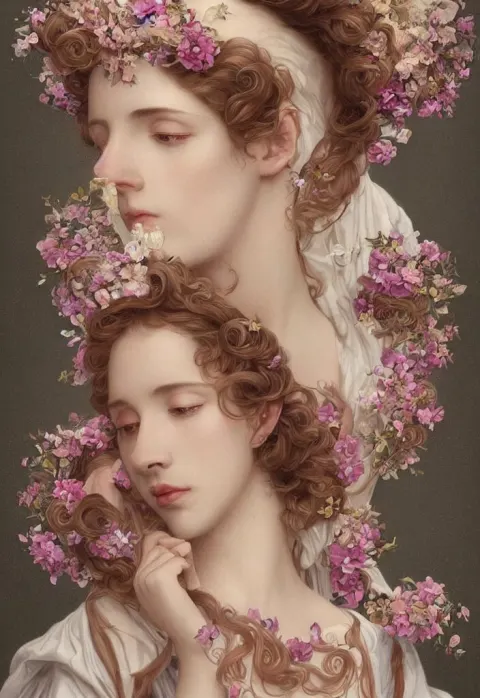 Haunting Young Woman in Renaissance Times