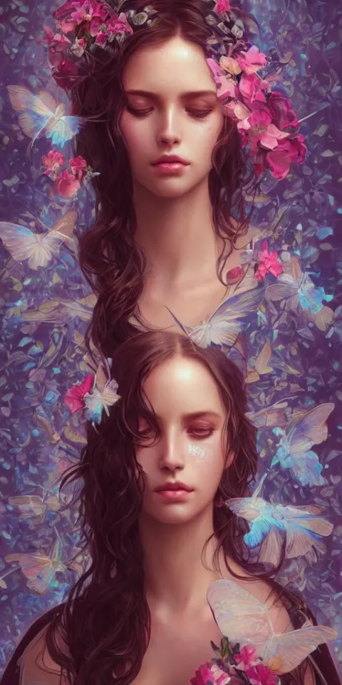 Young Woman Extremely Detailed Gorgeous Face