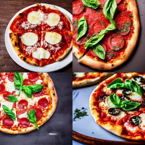 Delicious Plate of Margherita Pizza