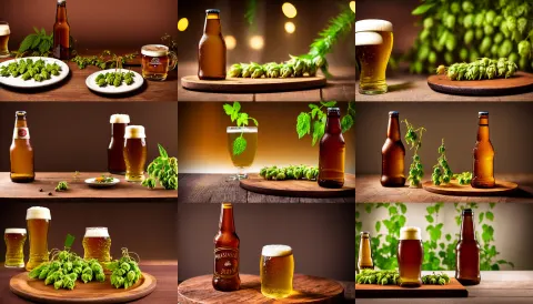 Dslr Food Photography of a Brown Euro Beer Bottle