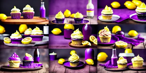 Dslr Food Photography of a Lemon Cupcake