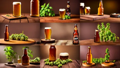 Dslr Food Photography of a Brown Beer Bottle