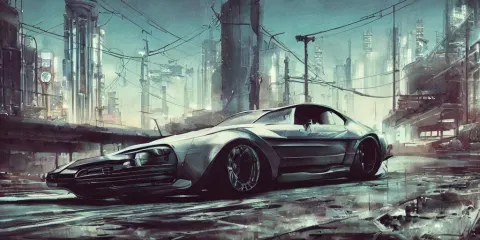 Vintage Muscle Car Design