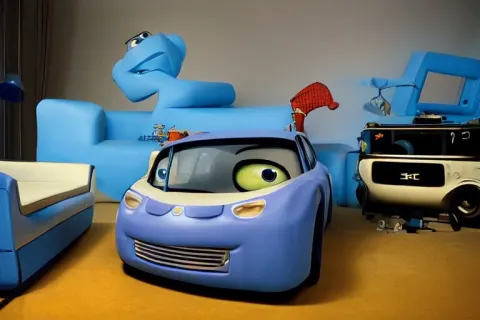 Cyber Car from the Movie Cars 3
