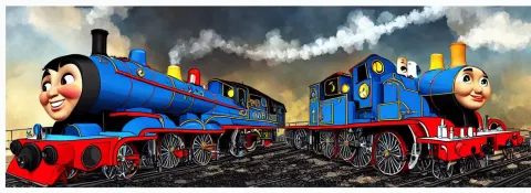 Locomotive Steam Engine Space Ship
