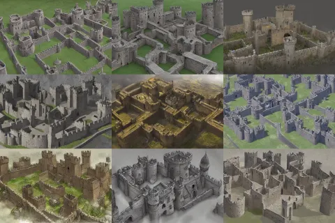 Inner Ward of a Small Medieval Castle