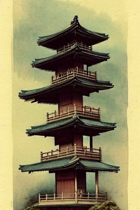 (((((1950s Japanese Temple