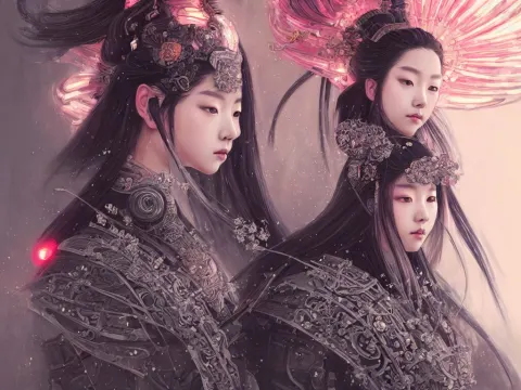 Portrait Jisoo Blackpink Samurai Girl