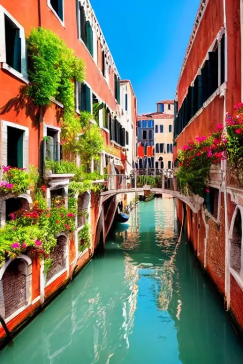 Within a Pathway in the Venice Italy Canals