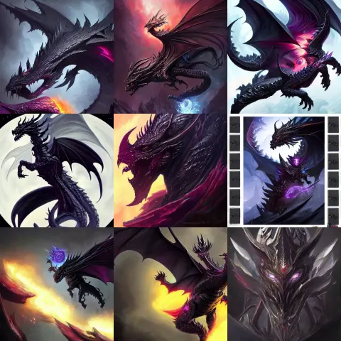 Black Cosmic Dragon D & D