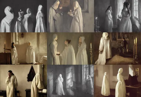White Human Figures
