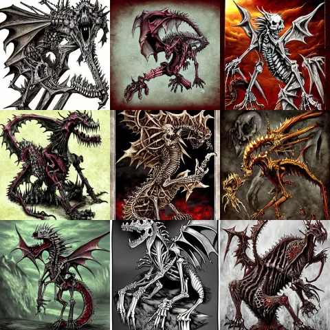 Undead Skeletal Dragon