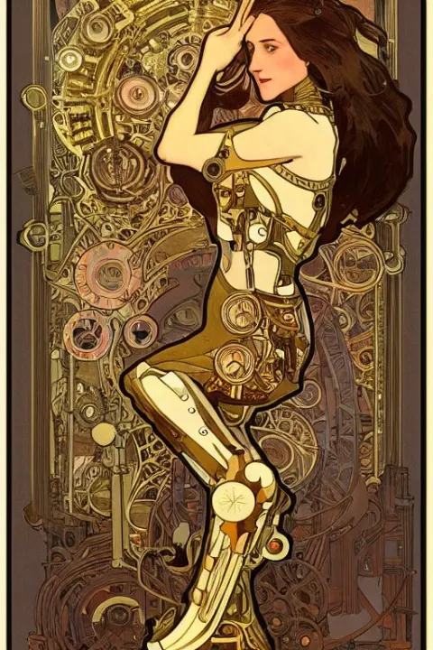 Brass Semi Mechanical Woman