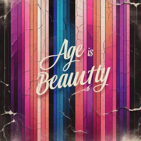 Aged Beauty Vertical Stripes Abstract Design