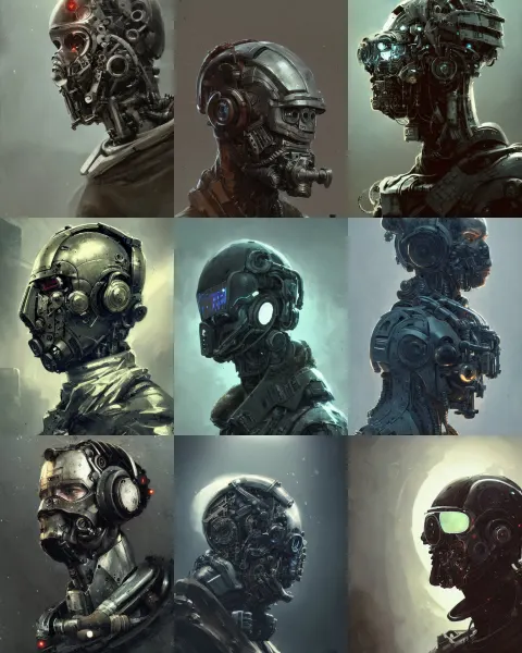 Rugged Engineer Man with Cybernetic Enhancements