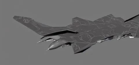 Mechanized Moth with Wings Spread