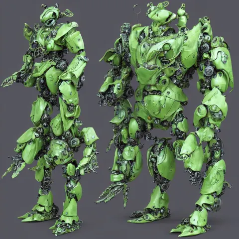 Waterlily Themed Amphibious Power Armor
