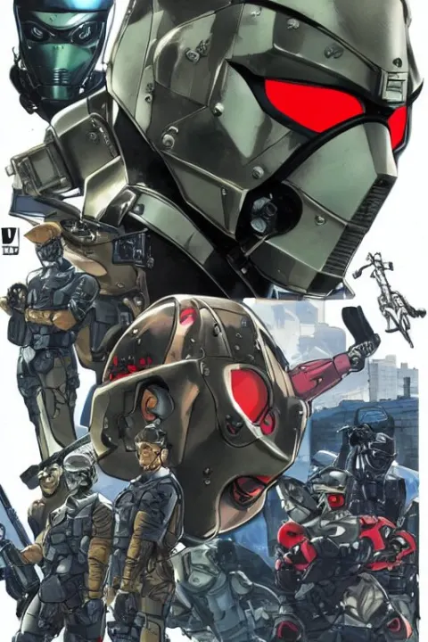 Mecha Ninja Mask Helmet Metal Gear Solid Training Suit Swat Commando Fall Vibrancy