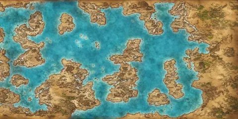 Fantasy Map of a Large Archipelago