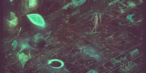 Isometric Portrait of Advanced Alien