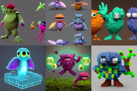 8bit Game Cute! C4d Unreal Engine