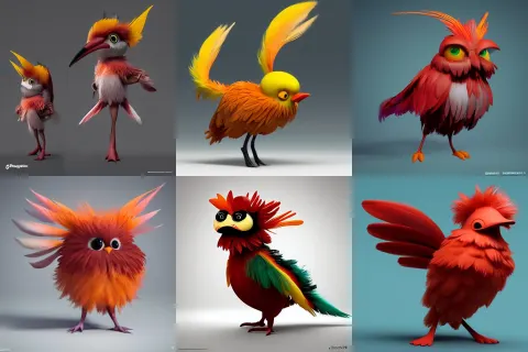 Cute Feathers Pictoplasma Characterdesign Toydesign Toy Monster Bird of Paradise