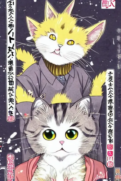 Cover of Japanese Manga About a Cute Cat Find the Owner in Apocalypse Cruel World