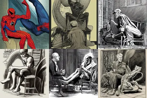 Franklin Booth Illustration Spider