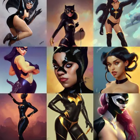 Doja Cat as Cat Woman Art