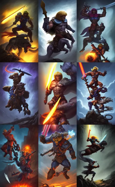 Full Body Centered Uncut Character Pose of He