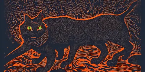 Black Terrific Eldritch Cat