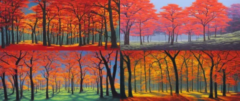 Forest in Spring Summer