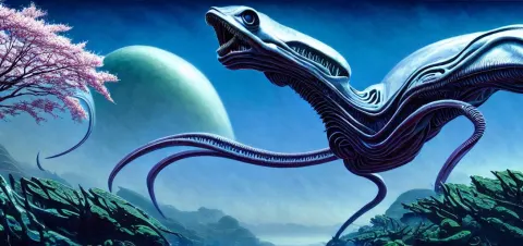 An Alien Fish in the Style of Roger Dean