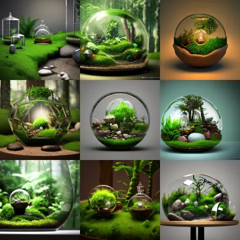 Fantasy Terrarium on Display
