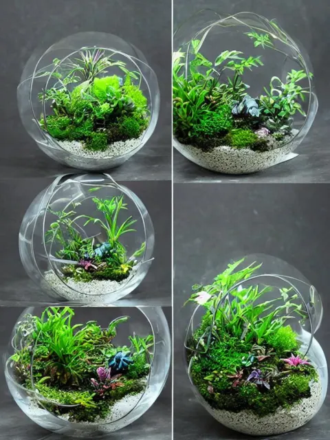 Terrarium with Plants from a Different Planet