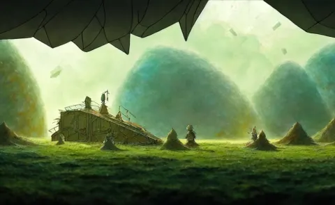 Discovery in an Earthcore Studio Ghibli Animated Film